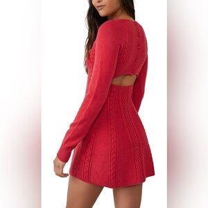 Brand New Free People Red Dress XS NWT